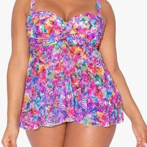 34DDD Smart & Sexy Tanktini With Built In Bra